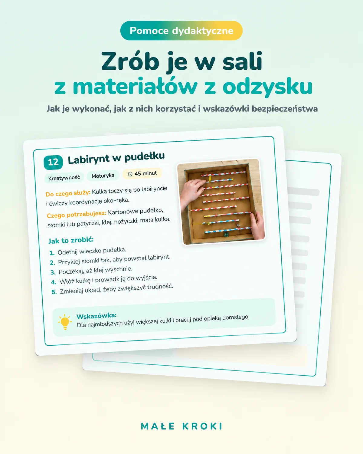 Pomoc dydaktyczna do zrobienia w sali