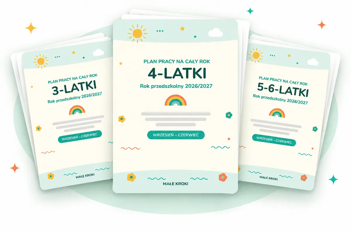 Plany pracy na cały rok dla 3-latków, 4-latków i 5-6-latków