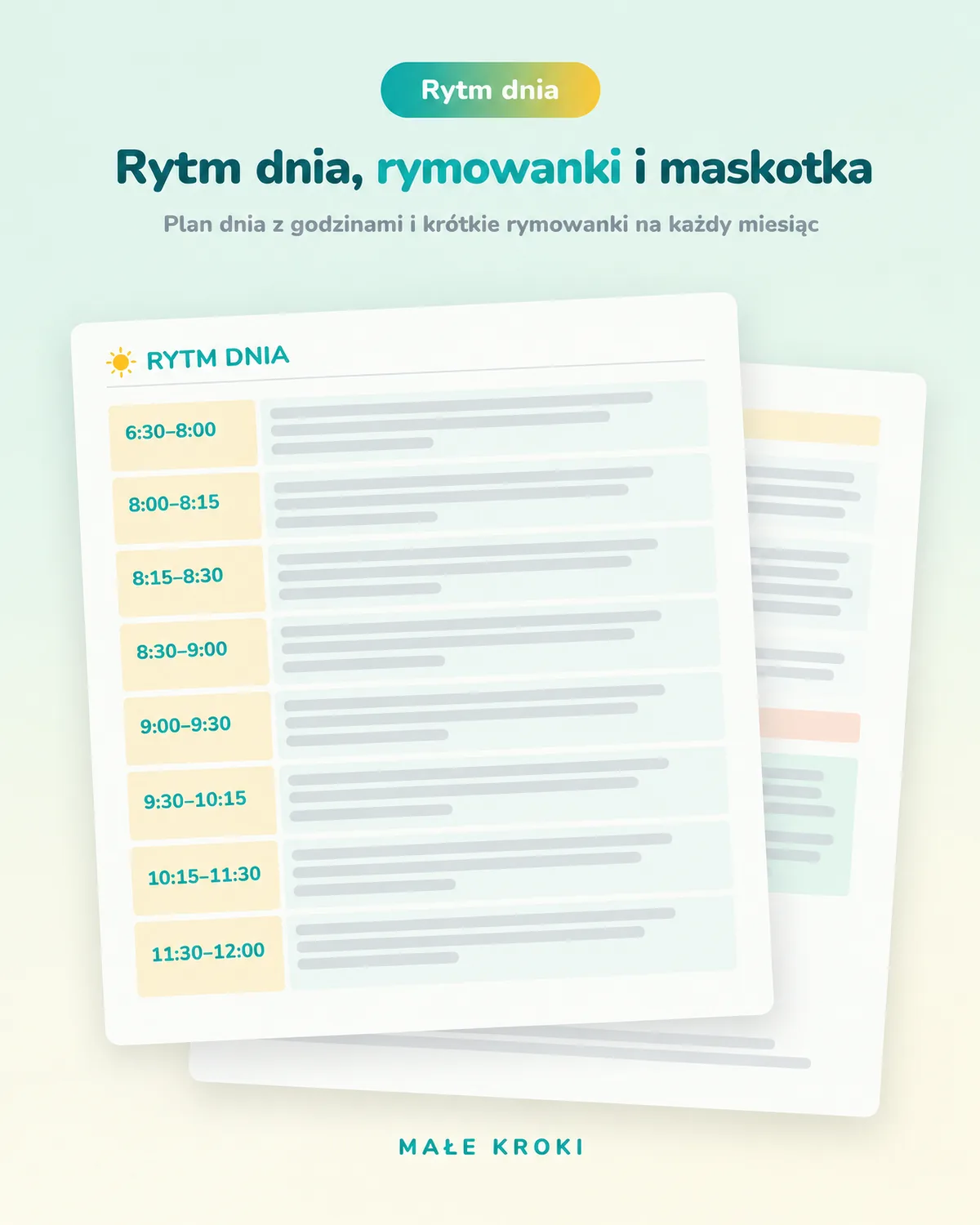 Rytm dnia i rymowanki